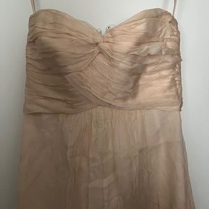 MUST GO Amsale Size 4 Chiffon Dress in Bellini
